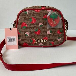 Juicy Couture Strawberry Brown and Red Crossbody Bag